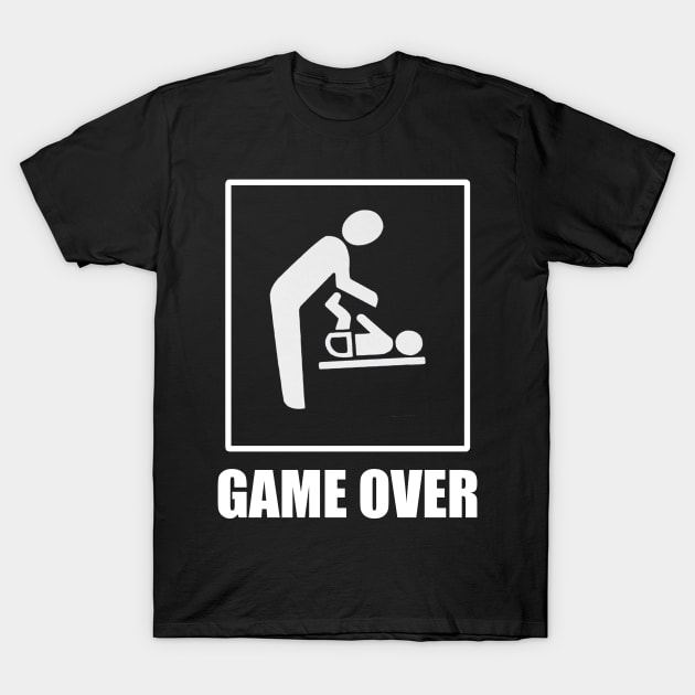 Daddy To Be is Game Over T-Shirt by AceofDash